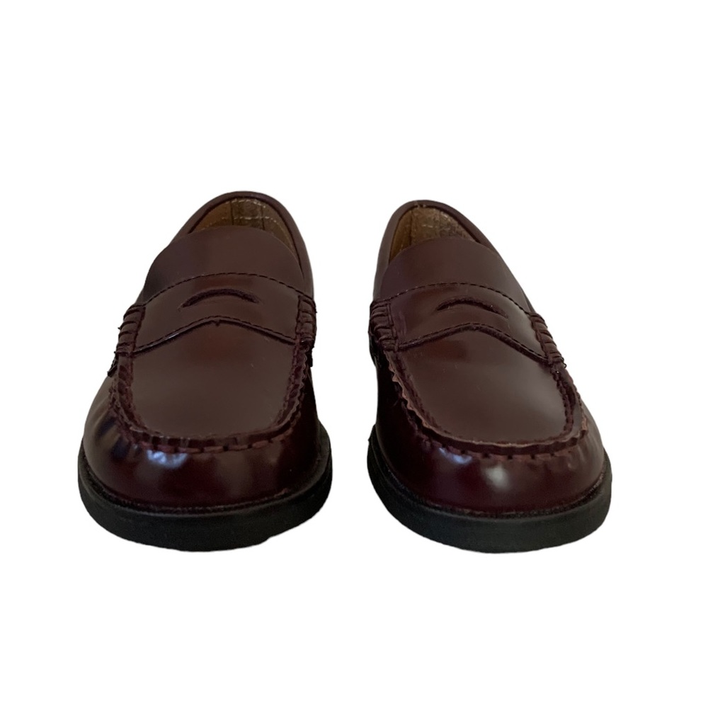 Like new! Sperry Children's Colton penny loafer boy shoes, burgundy, size 12.5M - Picture 2 of 9